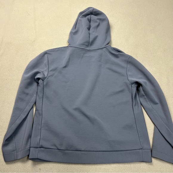 NIKE Sweatshirt Womens Small Gray Dri Fit Pullover Training Hoodie Ribbed BV5043 - Picture 8 of 8